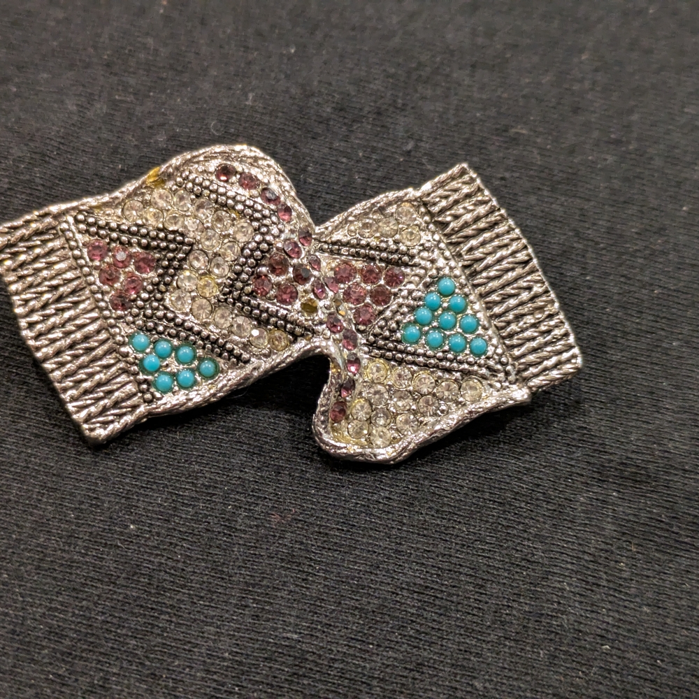 Vintage Sarah Coventry Flying Rhinestone Scarf Brooch